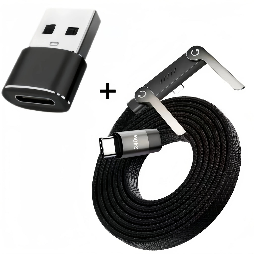 Cable de Carga Plegable con Soporte