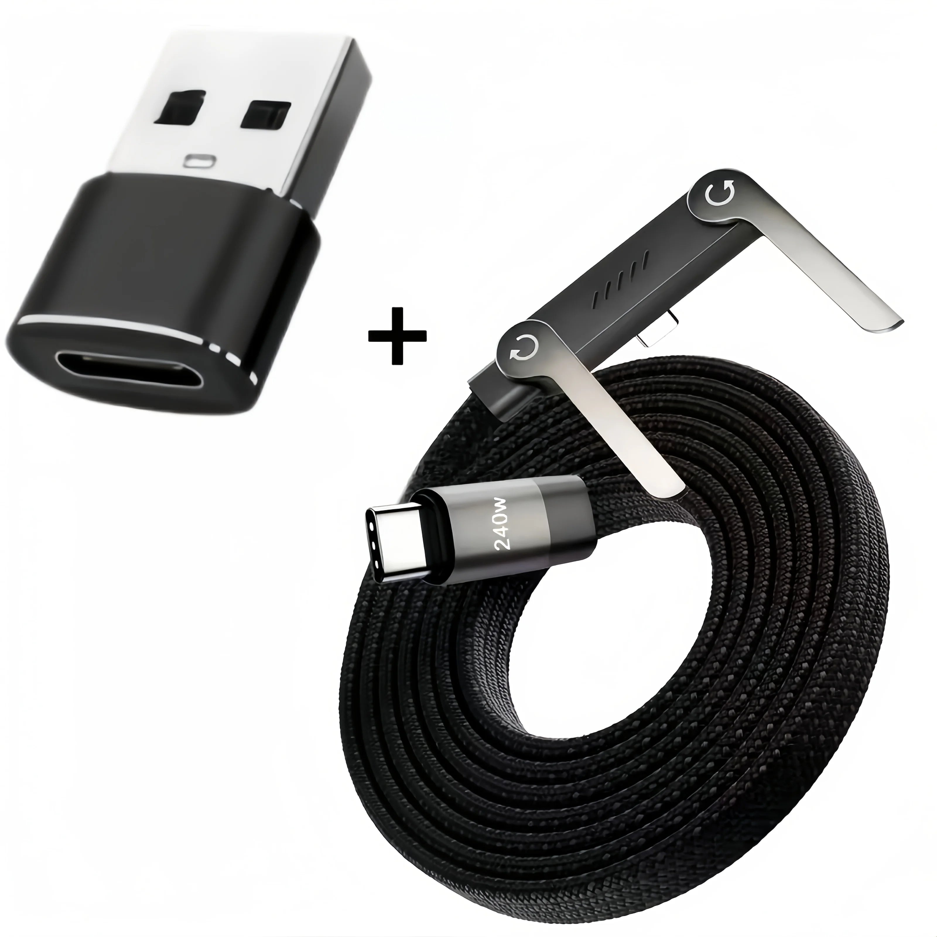 Cable de Carga Plegable con Soporte