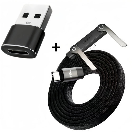 Cable de Carga Plegable con Soporte